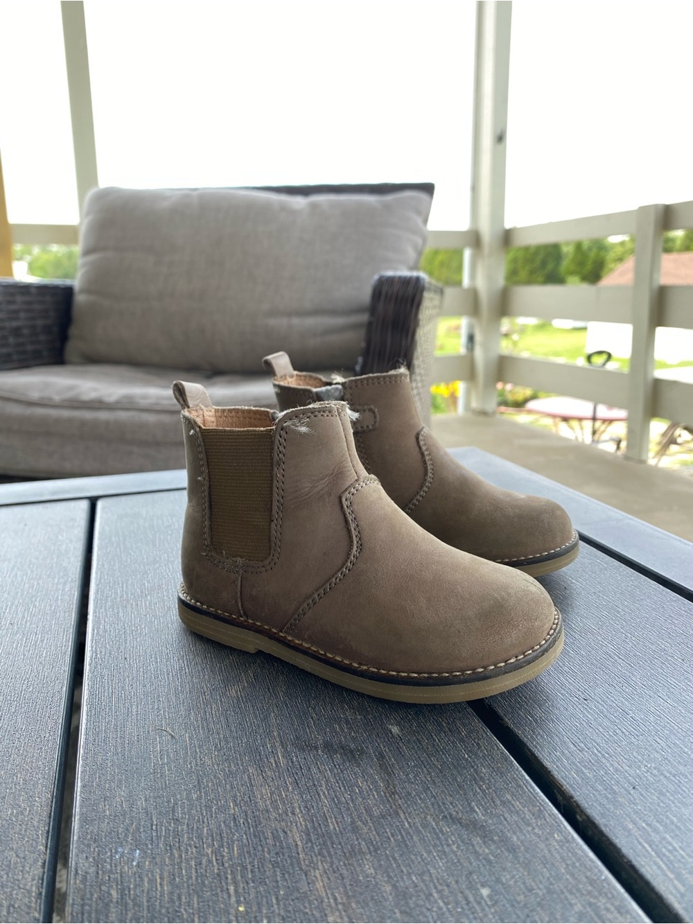 Jamie Kay Taupe Chelsea Boots for Toddlers